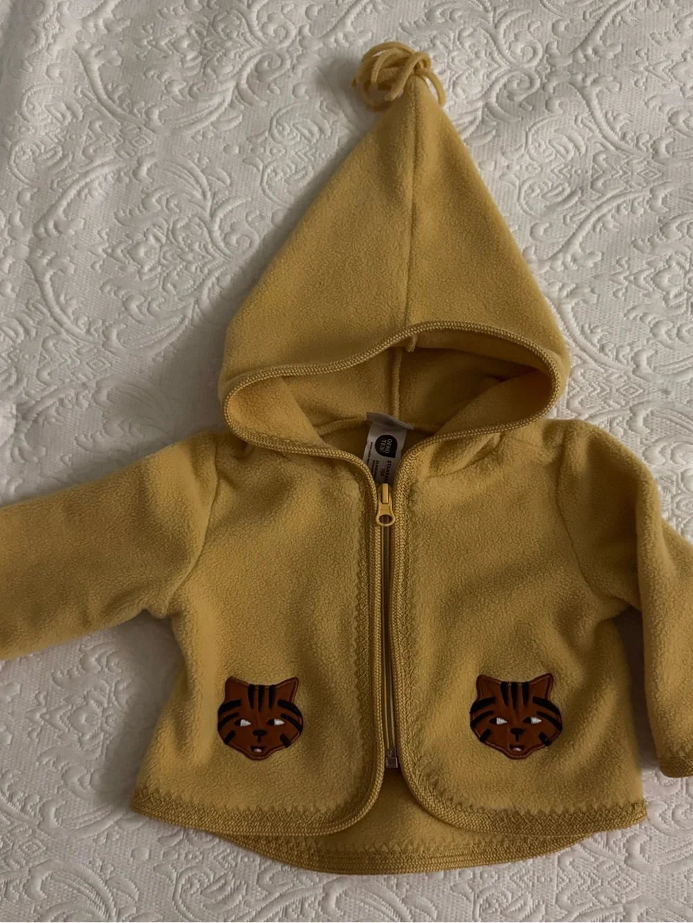 Hanna Andersson Gold Fleece Jacket Unisex size 0-3 Mo